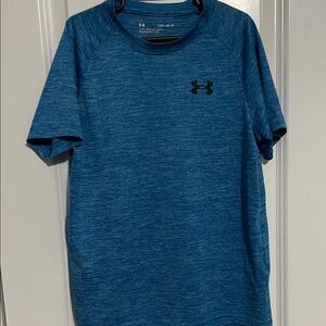 Under Armour Kids Heathered Blue Tee